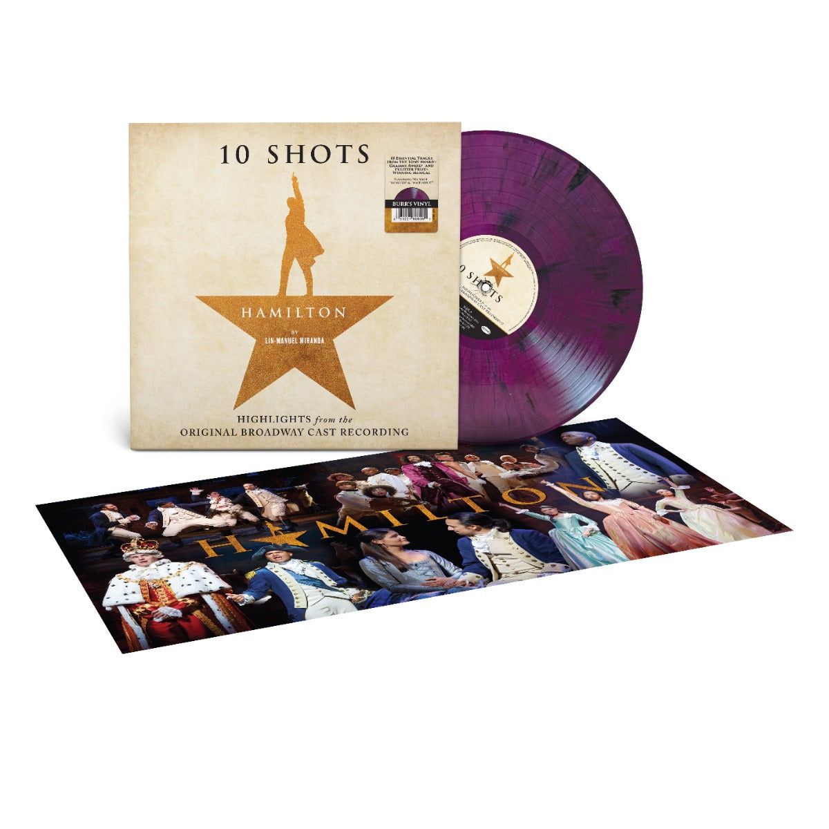 Hamilton: 10 Shots (Highlights From The Original Broadway Cast Recording) - LP (Burr's Vinyl)