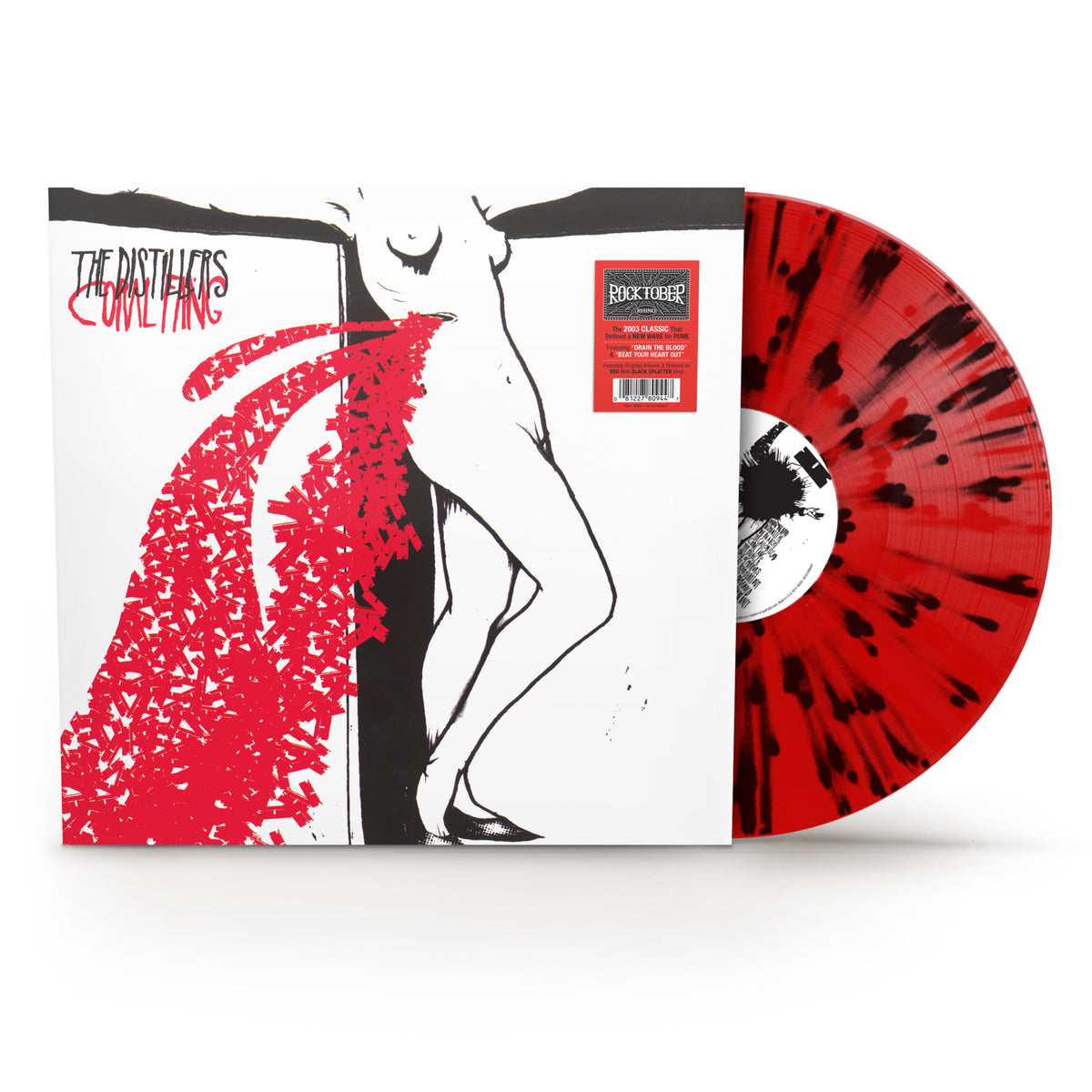 The Distillers - Coral Fang - LP (RKTBR25, Red With Black Splatter Vinyl)