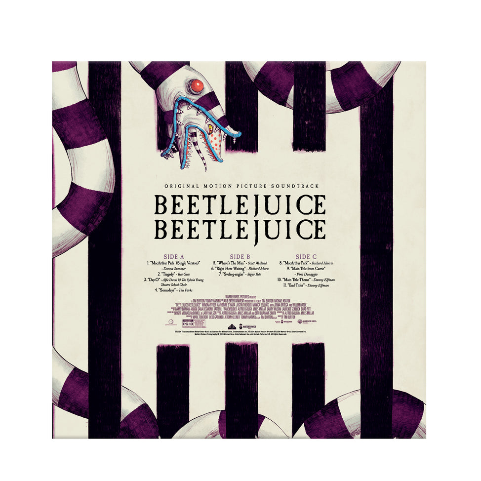 Various Artists Beetlejuice Beetlejuice - Original Motion Picture Soundtrack - 2LP (Purple and White Smoke and Fluorescent Green Vinyl, LITA Exclusive Variant)
