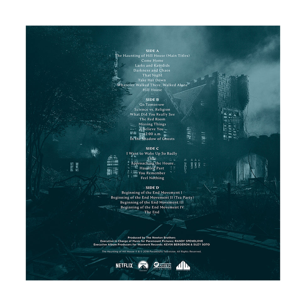 The Newton Brothers - The Haunting of Hill House: Music From the Netflix Horror Series - 2LP (Ghostly Blue, Green, and Iridescent White Vinyl)
