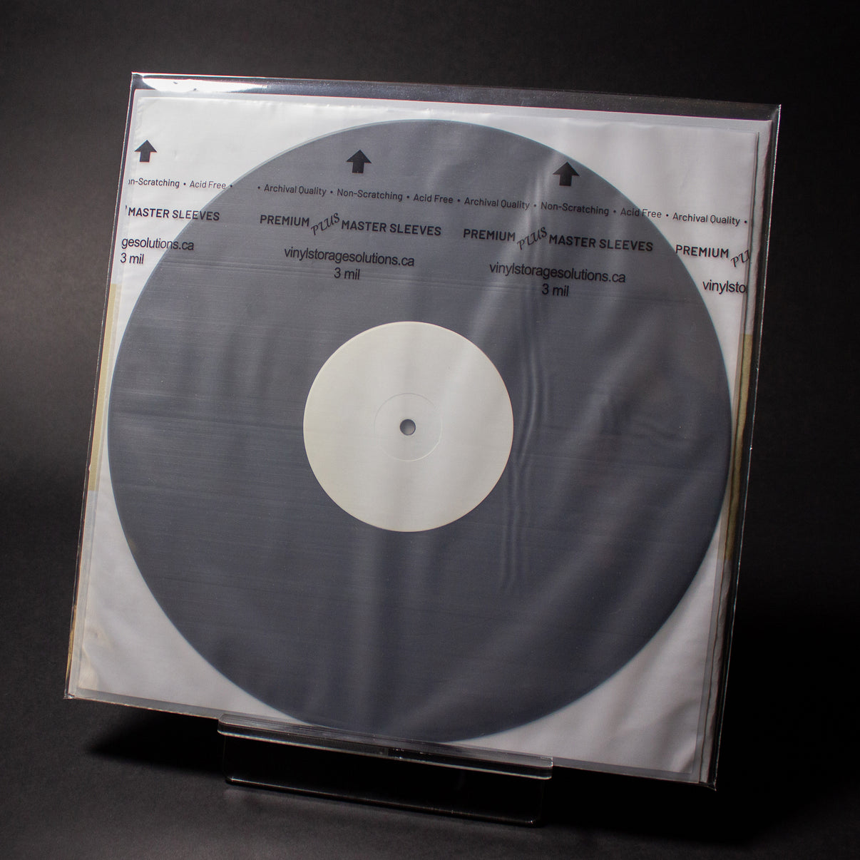 Vinyl Storage Solutions - 12" Dual Pocket Outer Sleeves w/ One Flap - 4mil (25 pack)