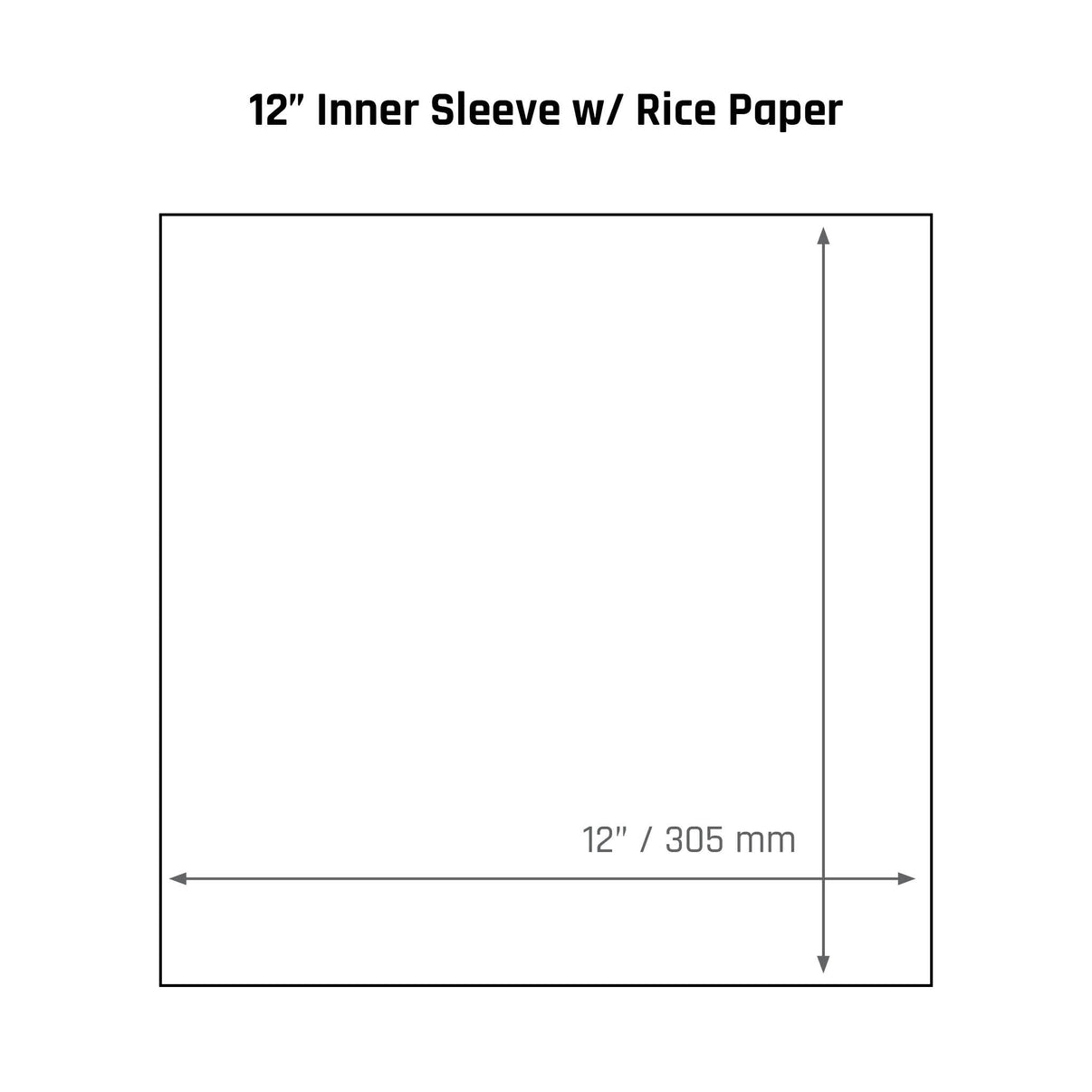 Vinyl Storage Solutions - 12" Inner Sleeves w/ Rice Paper - 2mil (25 pack)