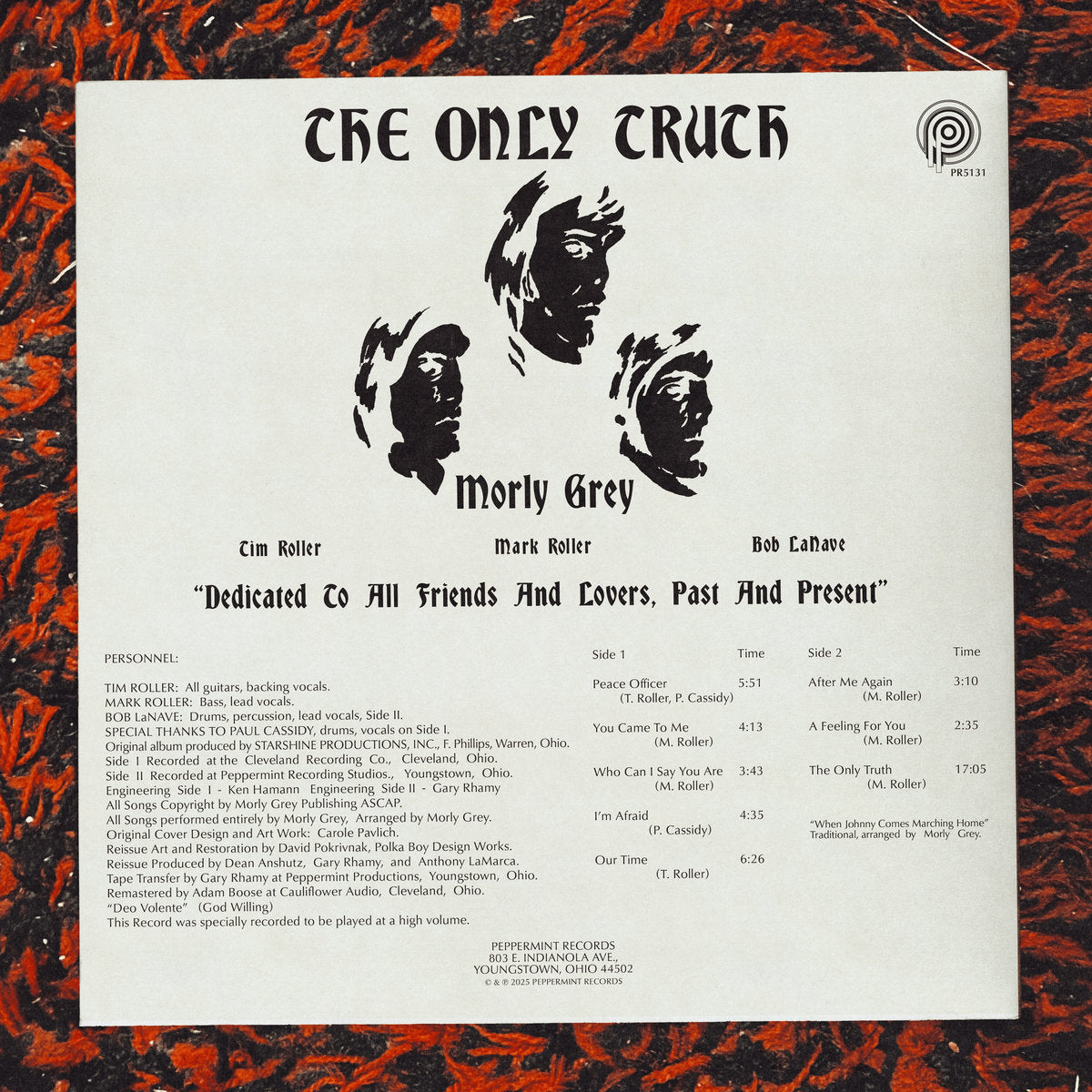 Morly Grey - The Only Truth - LP (Black Vinyl)