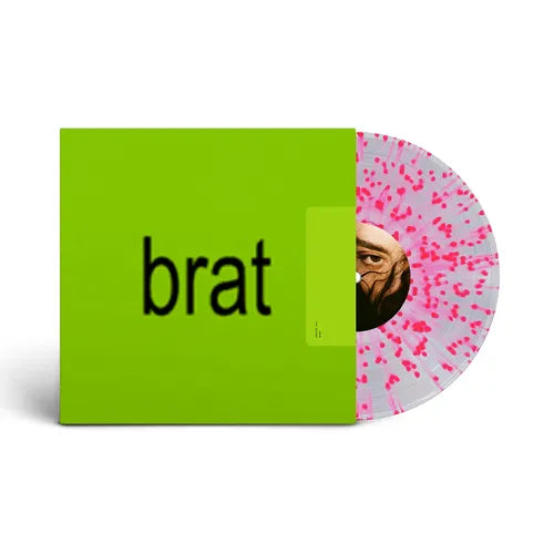 Charli XCX - Brat - LP (Indie Exclusive Clear Pink Splatter Vinyl)