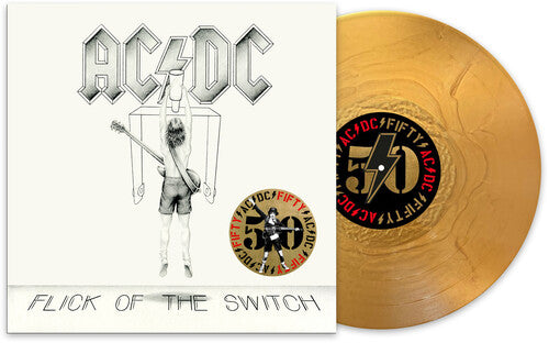 AC/DC - Flick Of The Switch - LP (Limited Edition, Gold Colored Vinyl, 50th Anniversary Edition)