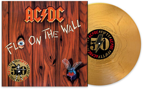 AC/DC -  Fly On The Wall - LP (Limited Edition, Gold Colored Vinyl, 50th Anniversary Edition)