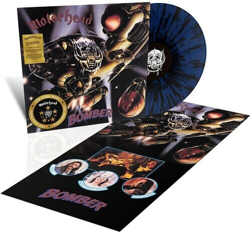 Motorhead - Bomber - LP (Blue & Black Splatter Vinyl, Anniversary Edition, Half-Speed Mastered)
