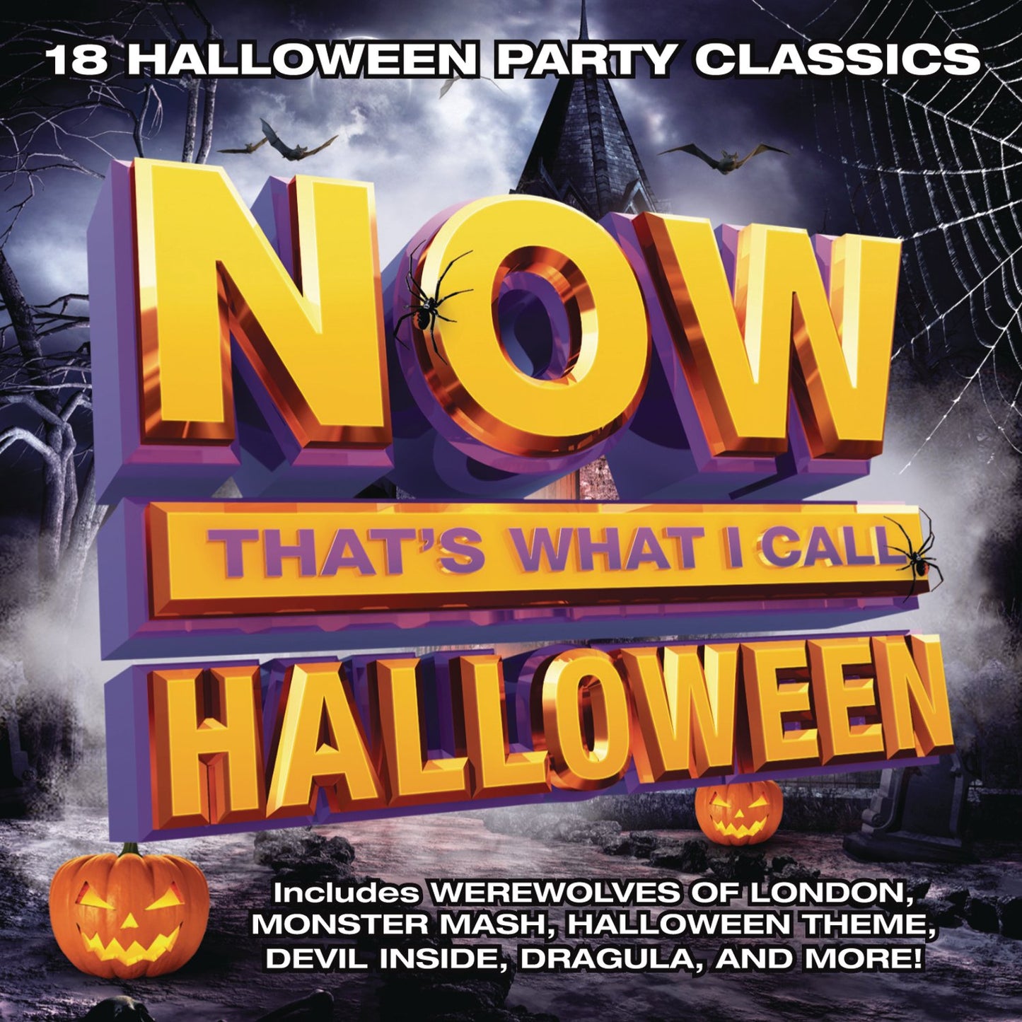 Various Artists - NOW That's What I Call Halloween - 2LP (Orange & Purple Vinyl, feats. Mike Oldfield, Bobby Boris Pickett, John Carpenter, Danny Elfman, RUN-DMC, Rob Zombie, etc.)