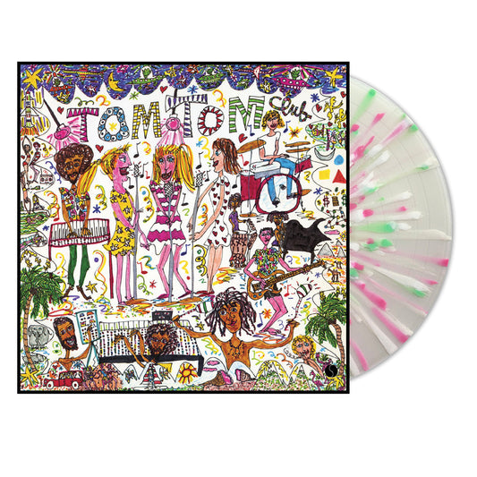 TOM TOM CLUB - 'TOM TOM CLUB' - LP (45th Anniversary, Clear with Pink, White & Green Splatter Vinyl)