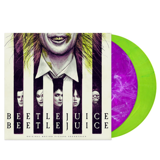 Various Artists Beetlejuice Beetlejuice - Original Motion Picture Soundtrack - 2LP (Purple and White Smoke and Fluorescent Green Vinyl, LITA Exclusive Variant)