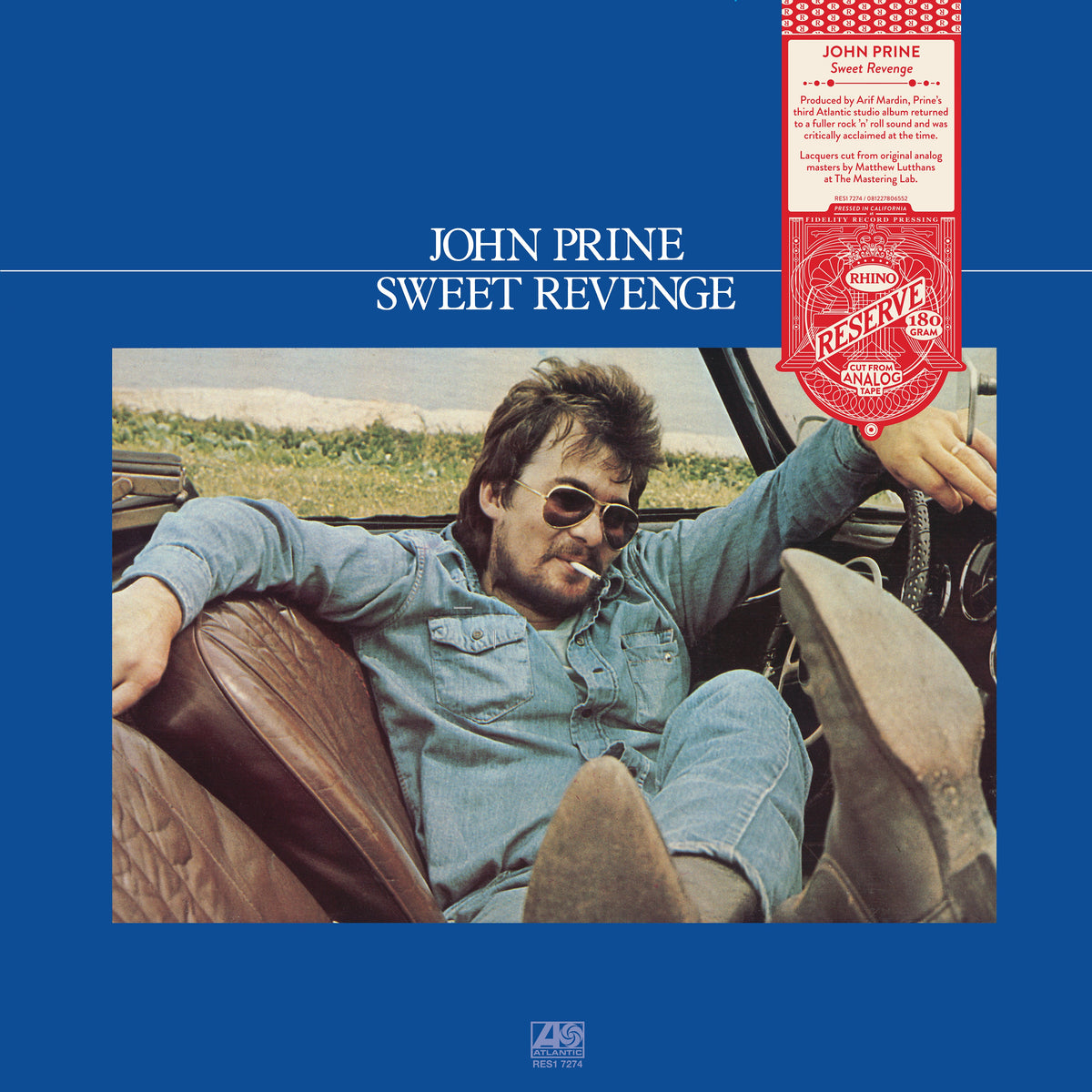 John Prine - Sweet Revenge - LP (Rhino Reserve, Audiophile, 180 Gram Vinyl, SYEOR '26)