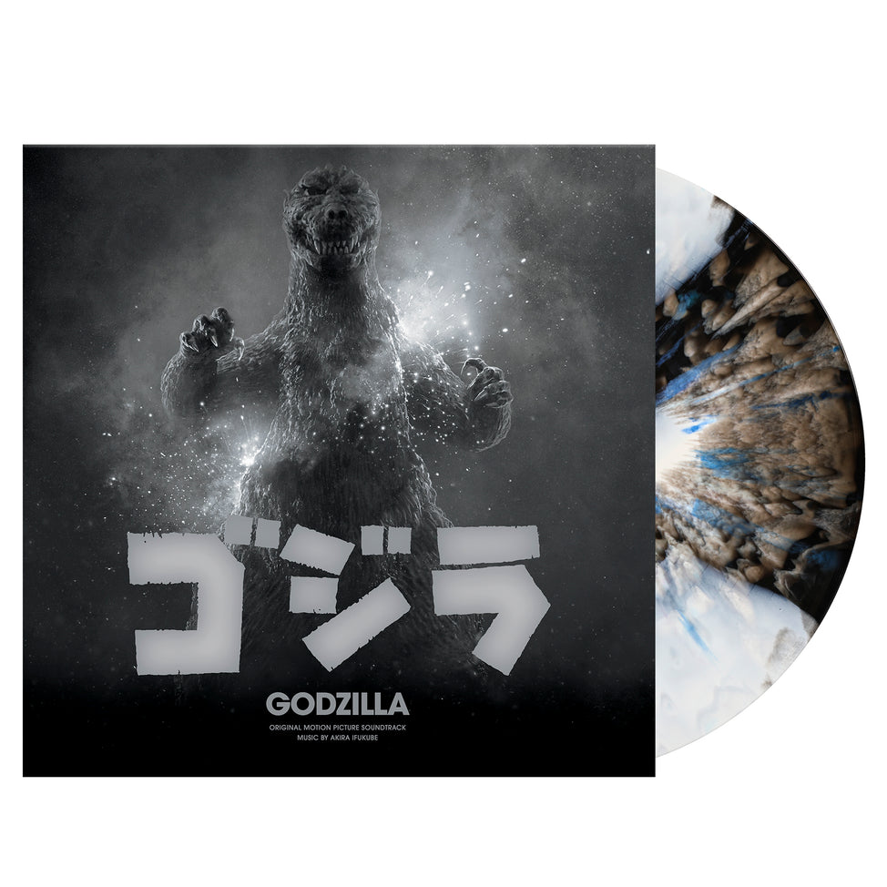 Akira Ifukube - Godzilla - LP (Black & White Haze w/ Electric Blue Splatter Vinyl)