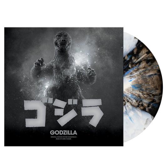 Akira Ifukube - Godzilla - LP (Black & White Haze w/ Electric Blue Splatter Vinyl)