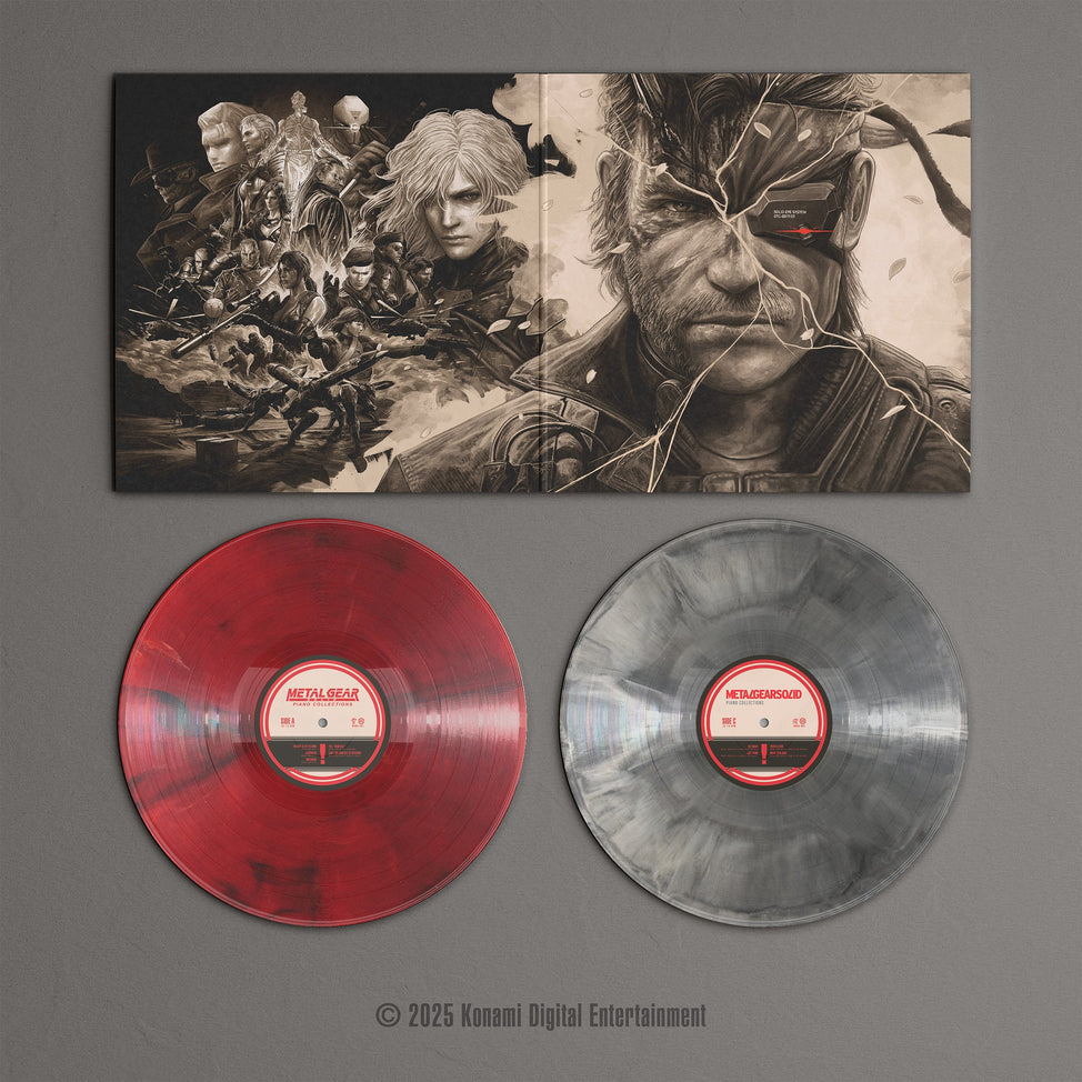 Benyamin Nuss - Metal Gear Solid: Piano Collections - 2LP (Red Black & Off-White Marble Vinyl)