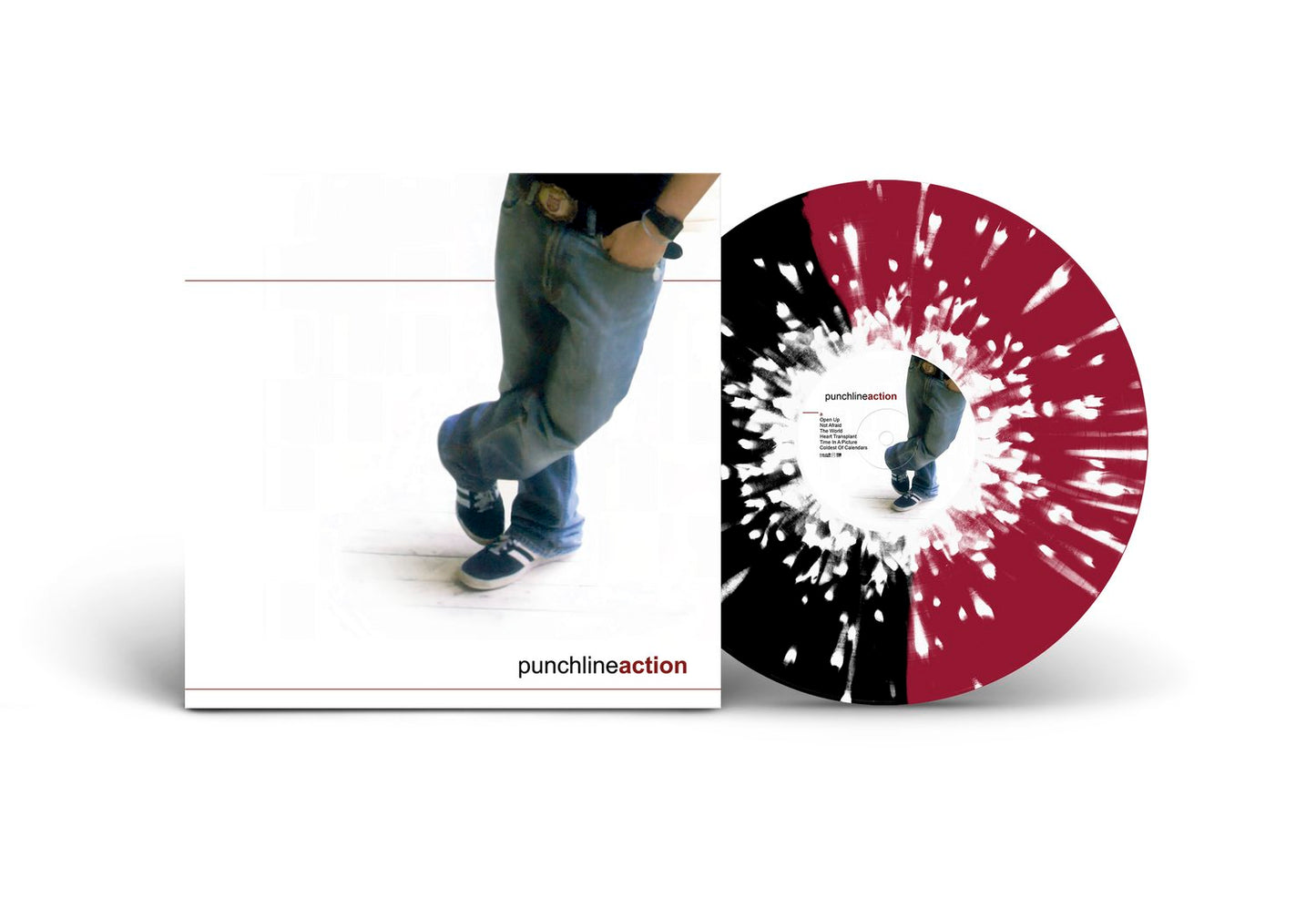 Punchline - Action - LP (Indie Store Exclusive, Half Oxblood, Half Black w/ White Splatter Vinyl)