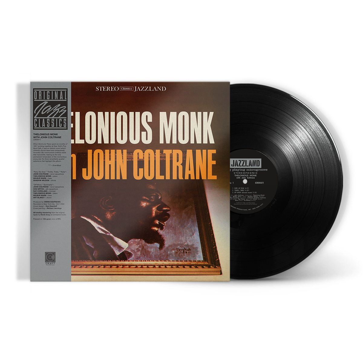 Thelonious Monk & John Coltrane - Thelonious Monk With John Coltrane - LP (180 Gram Vinyl, Original Jazz Classics Series)