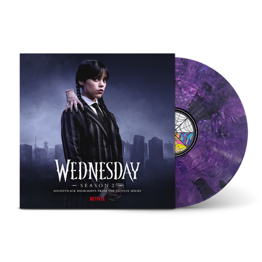 Chris Bacon, Wednesday Addams, Nevermore Academy Orchestra - Wednesday: Season 2 - LP (Purple & Black Blended Transparent Vinyl)