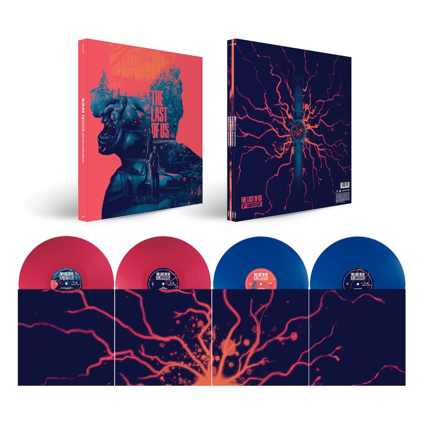 Gustavo Santaolalla - The Last of Us - 4LP (10th Anniversary Vinyl Box Set, Blue, Red Colored Vinyl)