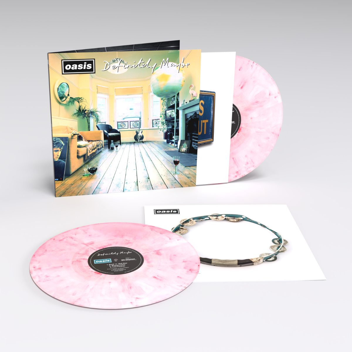 [Preorder Available August 30th] Oasis - Definitely Maybe: 30th Anniversary Edition - 2LP (Colored Vinyl, Pink & White)