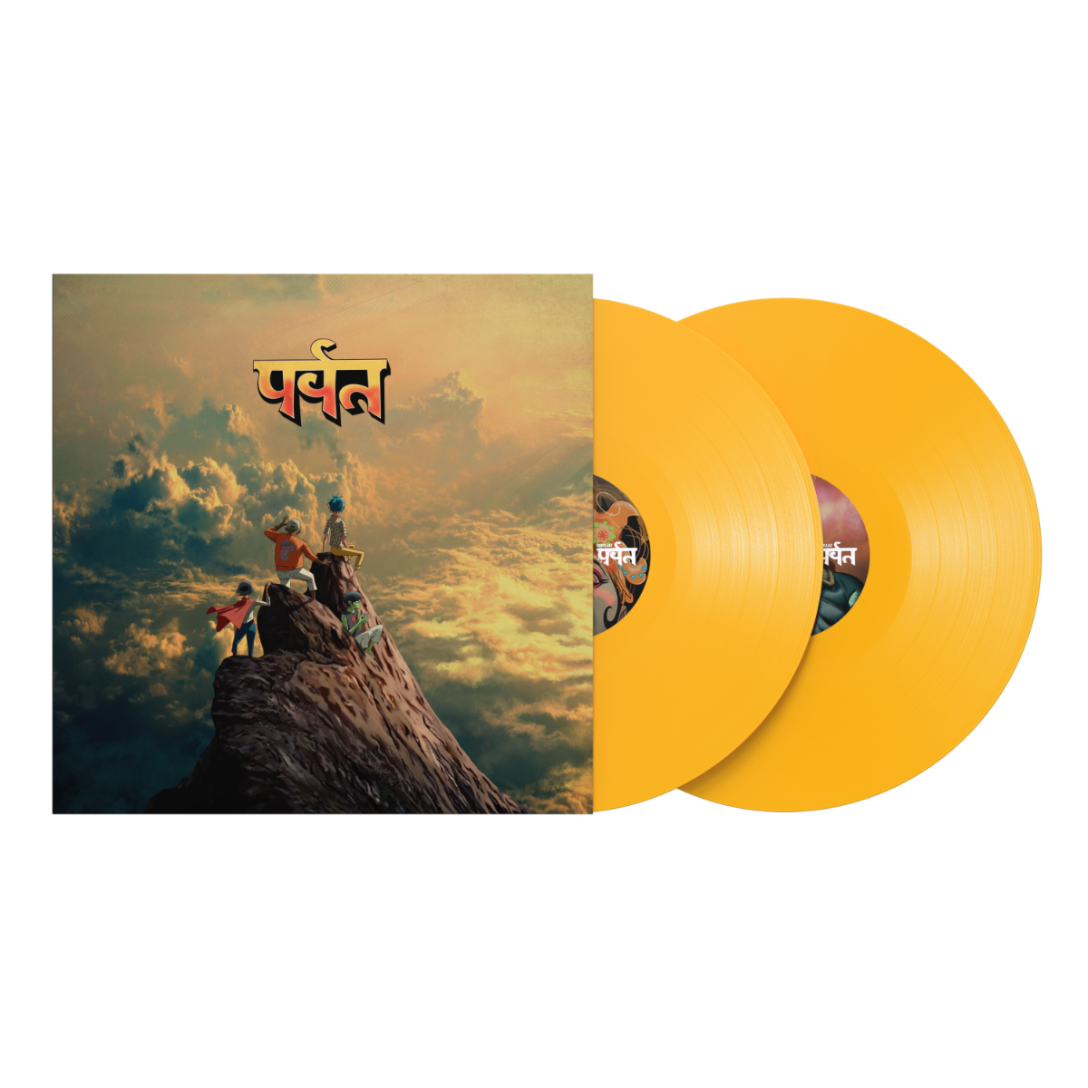 (Pre-Order Available 03/20/2026) Gorillaz - The Mountain - 2LP (Indie Exclusive Yellow Vinyl)