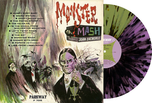 John Zacherle - Monster Mash - LP (Indie Exclusive, Purple/Green Split W/Black Splatter Vinyl)
