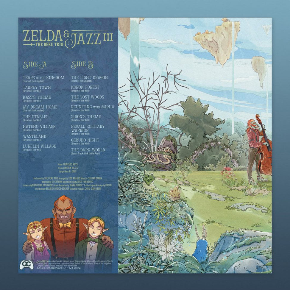 The Deku Trio - Zelda & Jazz III - LP (Hand Pour Color Vinyl)