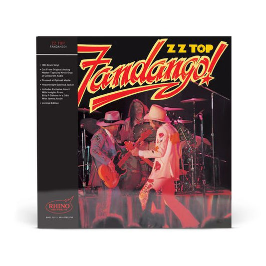 ZZ Top - Fandango - LP (180 Gram Vinyl, Rhino High Fidelity, Unnumbered)