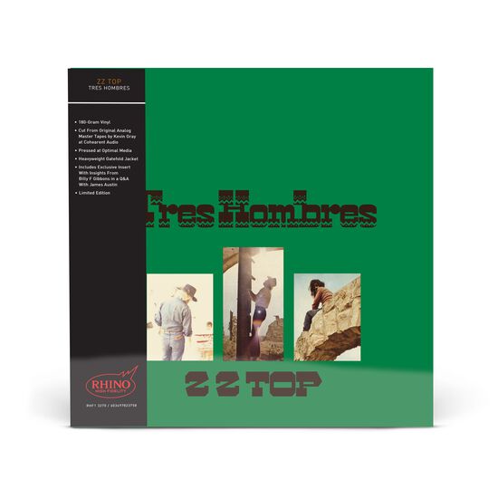 ZZ Top - Tres Hombres - LP (180 Gram Vinyl, Rhino High Fidelity, Unnumbered)